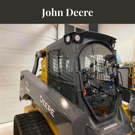 customized door lock for john deere skid steer|john deere polycarbonate doors.